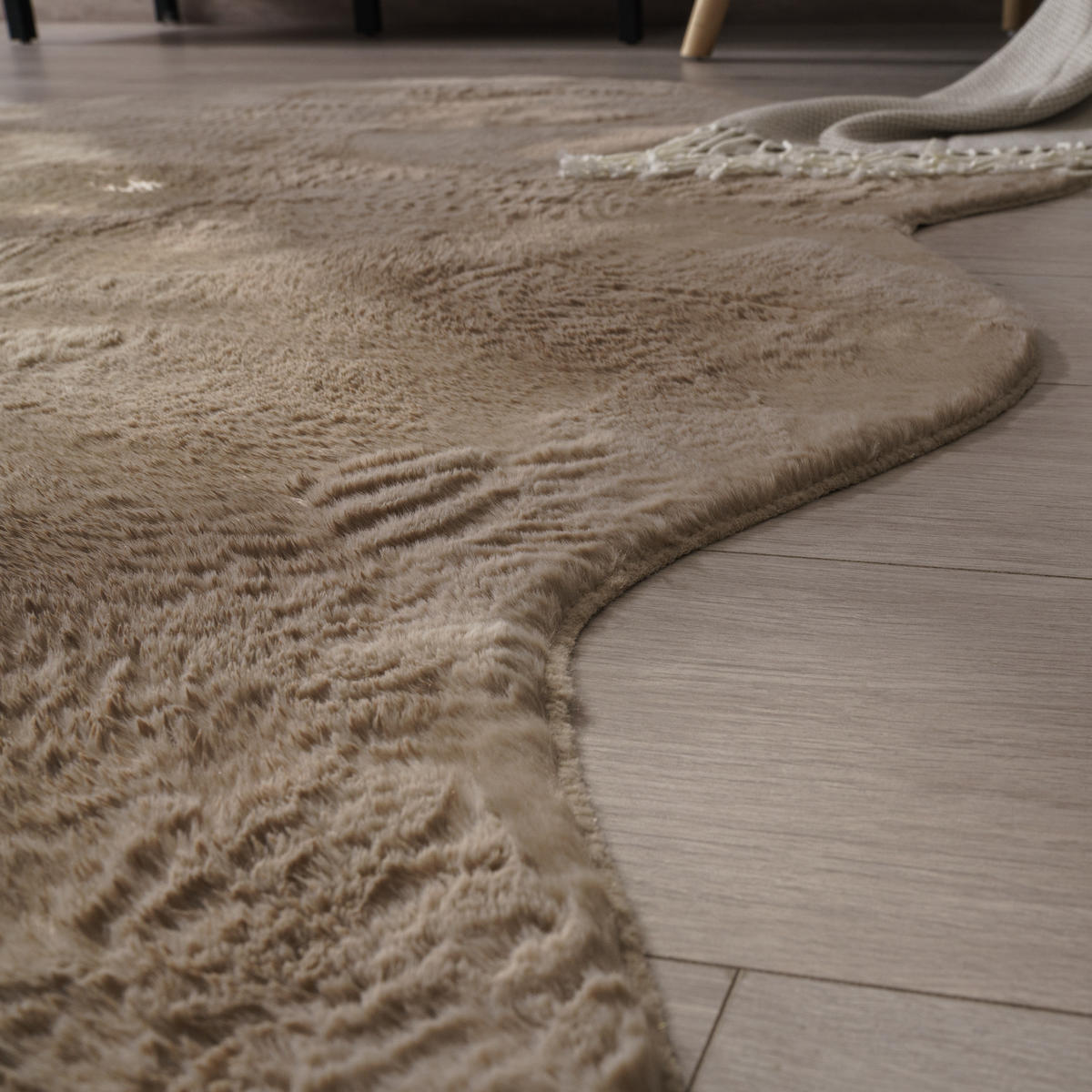 KURZFLORTEPPICH 60/90 cm Pelt 640 - Beige, Textil (60/90cm) - Paco Home