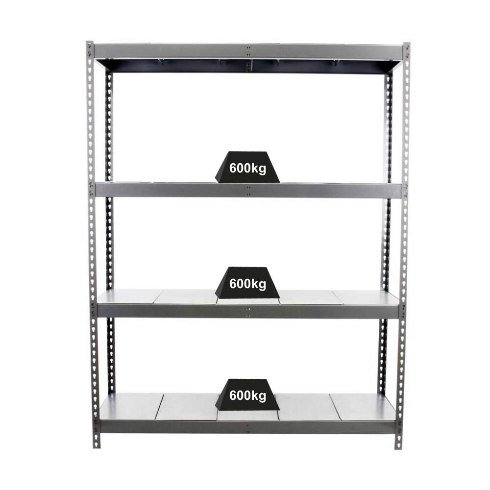 SCHWERLASTREGAL METAL BEAST FOUR | HxBxT 200x150x60cm | Fachlast 600kg | Grau - Grau, Metall (150/200/60cm) - PROREGAL