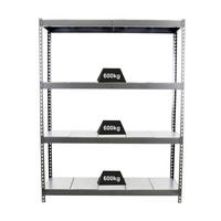SCHWERLASTREGAL METAL BEAST FOUR | HxBxT 200x150x60cm | Fachlast 600kg | Grau - Grau, Metall (150/200/60cm) - PROREGAL