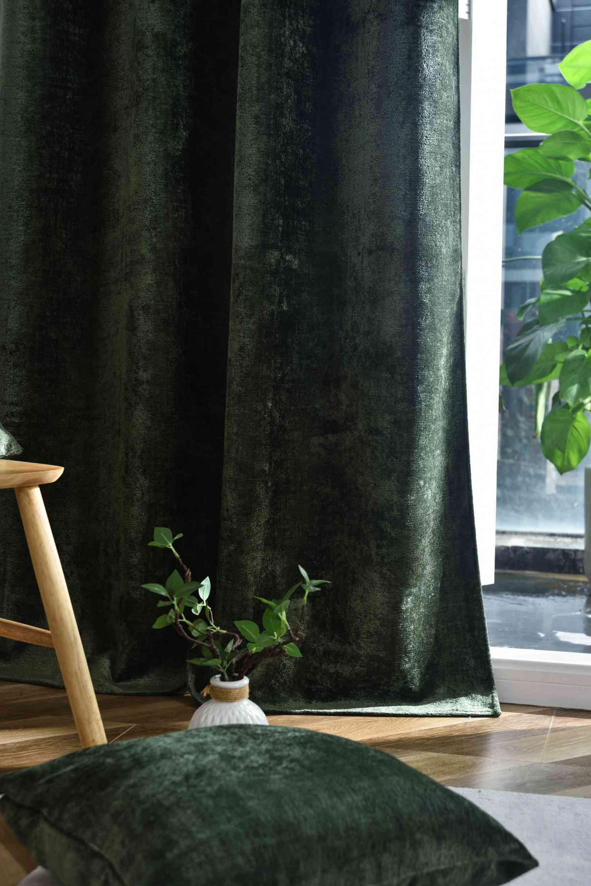 VORHANG 2ER SET »Nürnberg« HxB 245x135 cm Grün - Grün, Textil (135/245cm) - Gardinenbox
