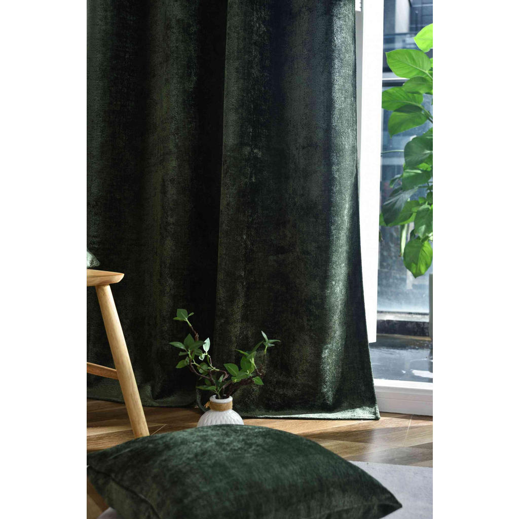 Thumbnail - Gardinenbox Vorhang, Grün, Textil, 135x245x245 cm, Oeko-Tex® Standard 100, Wohntextilien, Gardinen & Vorhänge, Fertiggar...