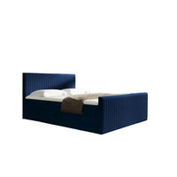 BOXBETT Adrien In überlänge - Dunkelblau, Holzwerkstoff/Textil (160/220cm) - Fun Möbel