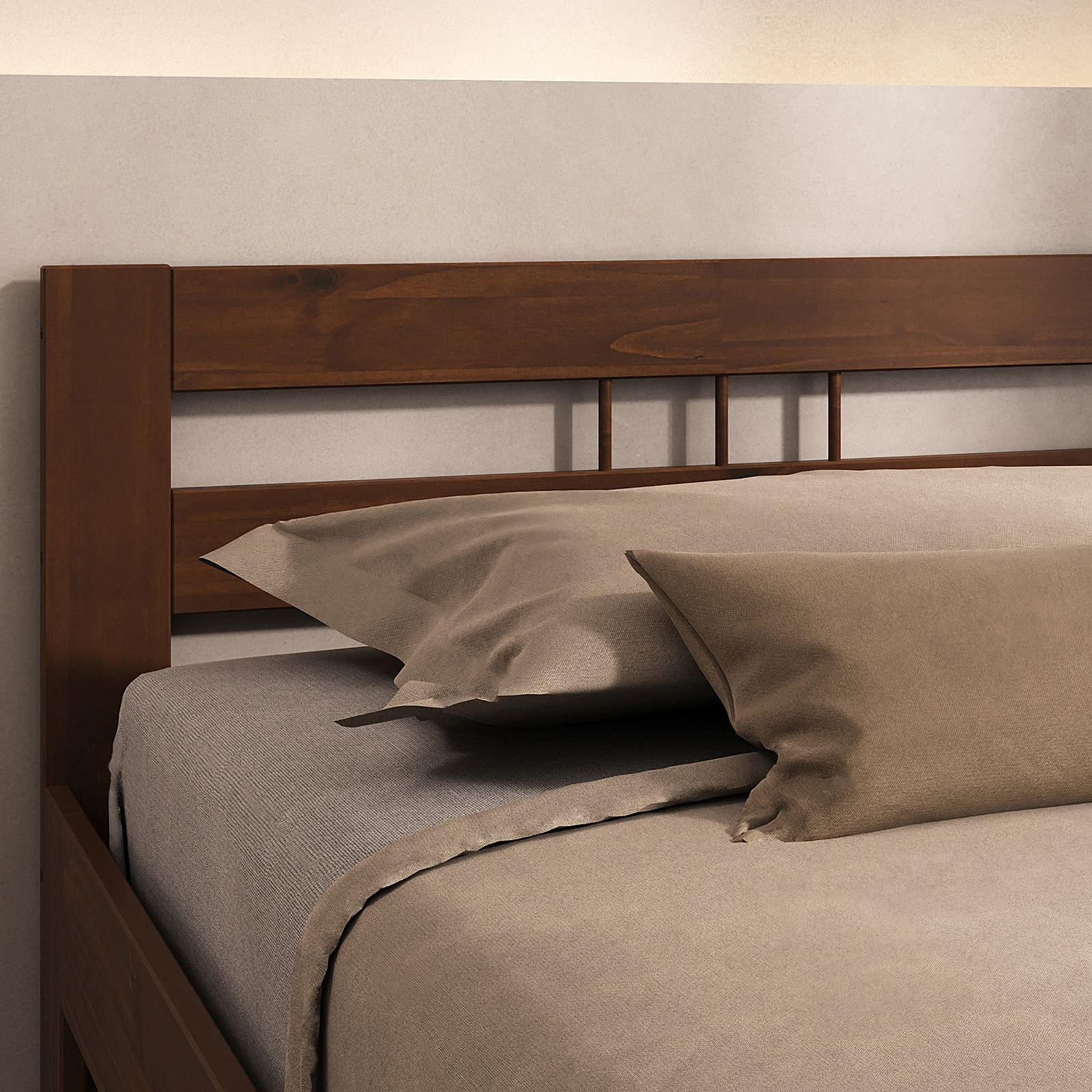 MASSIVHOLZBETT THEO 100X200 CM - Kastanienfarben, Holz (100/200cm) - IDIMEX