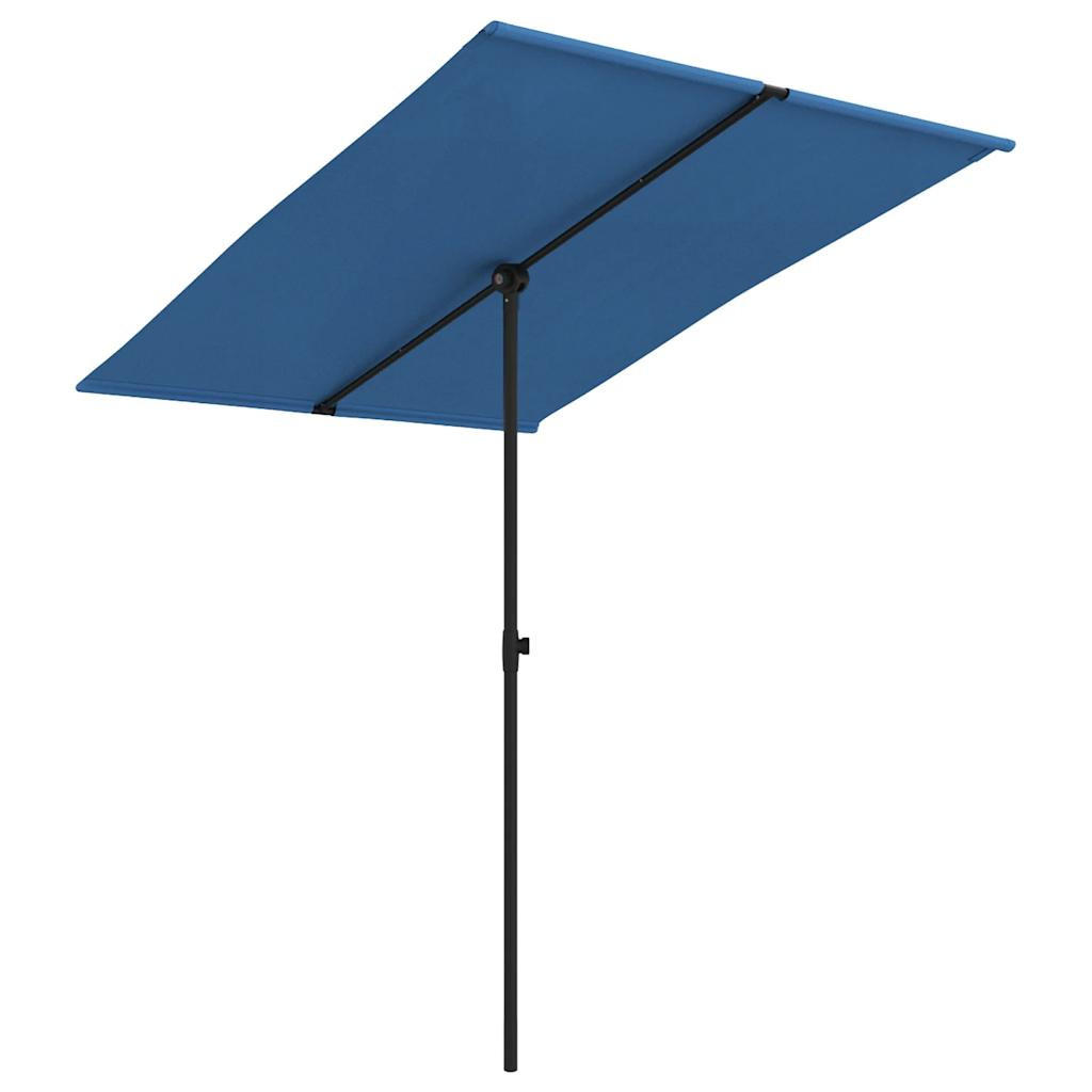 SONNENSCHIRM mit Aluminium-Mast 2x1,5 m Azurblau - Blau, Textil (150/200cm) - furnicato