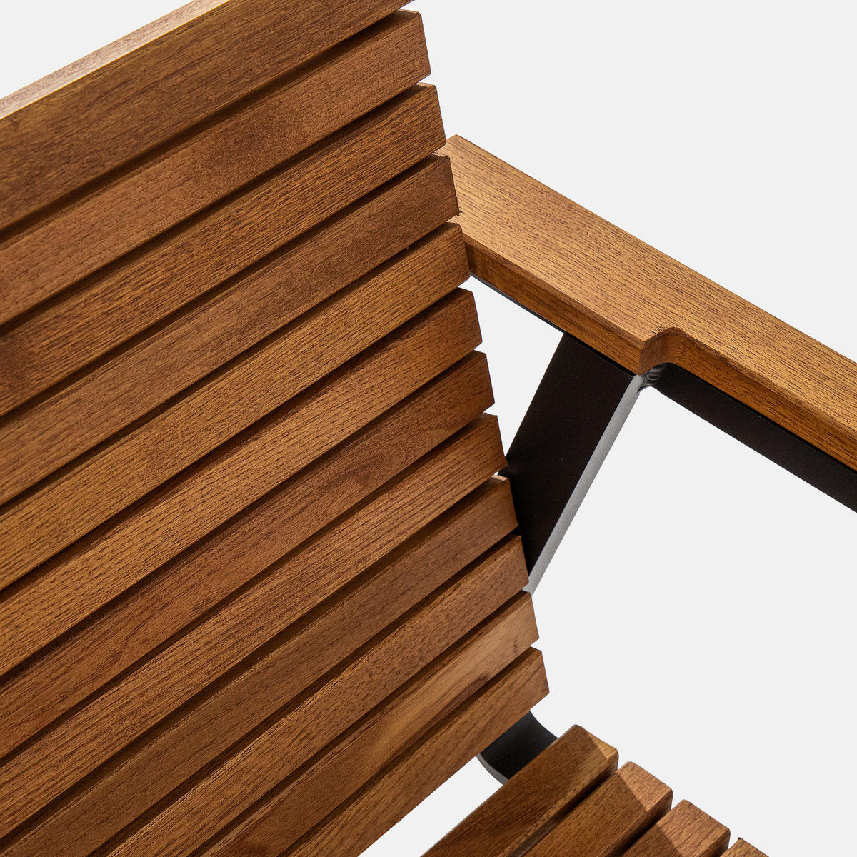 GARTENMÖBELSET ARIATO 4-tlg - Anthrazit/Braun, Holz/Metall - KONSIMO®