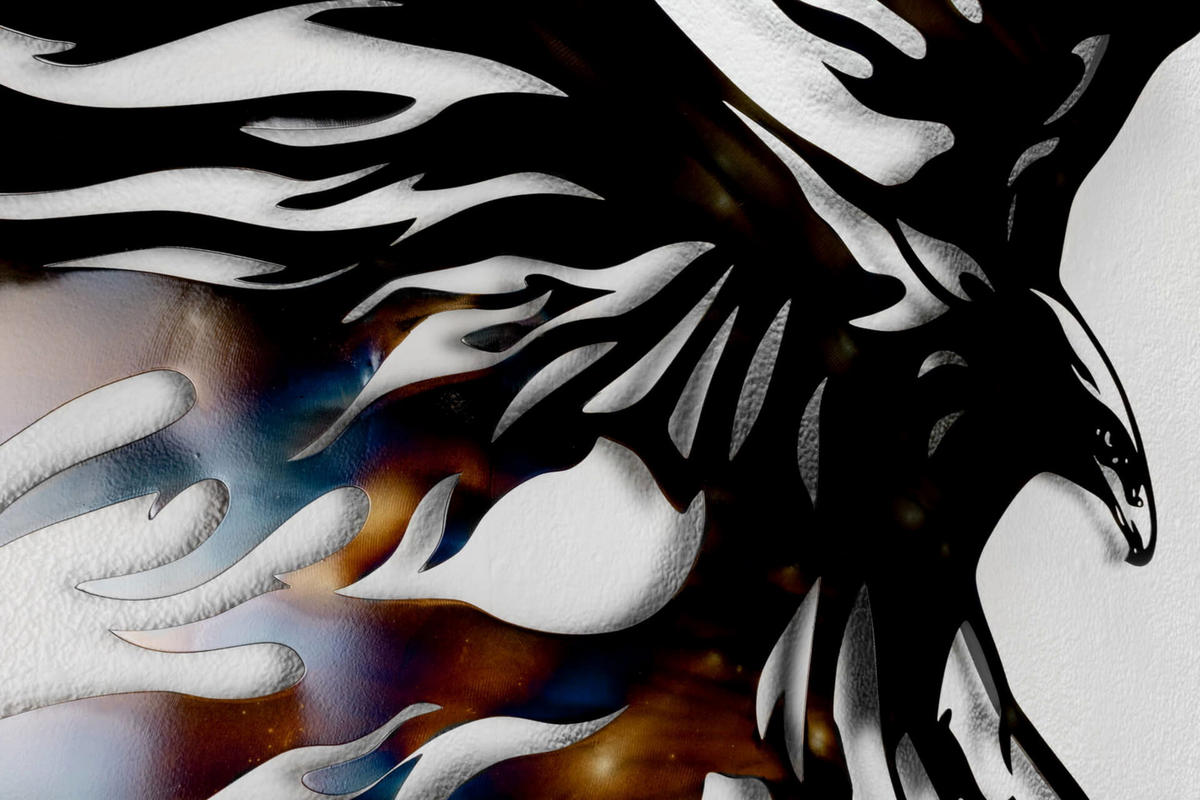 WANDDEKO Braun 93/72 cm - Braun, Metall (2.1/72/3cm) - KUNSTLOFT