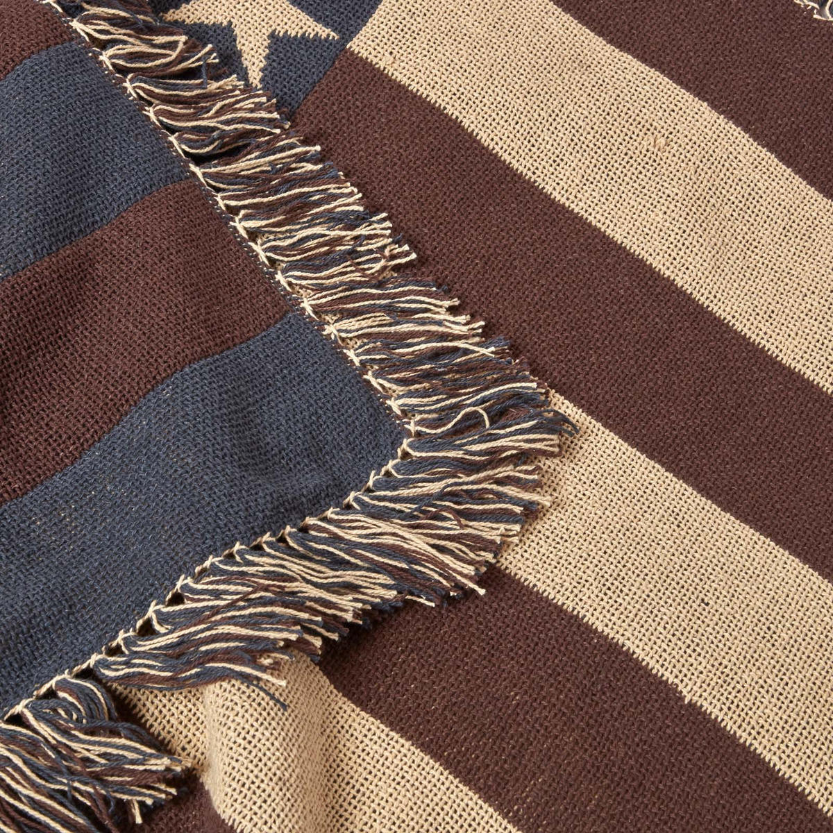 ÜBERWURF 125/150 cm mit US-Flagge im Vintage-Look - Multicolor, Textil (125/150cm) - Homescapes