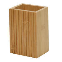 ZAHNPUTZBECHER Bambus Terre Inconnue 8,4/6,6/12,6 cm - Braun, Naturmaterialien (6.6/12.6/8.4cm) - 5five Simply Smart