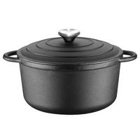 TOPF Schwarz 26/26/14 cm KS2639 - Schwarz, Metall (26cm) - Krisberg 