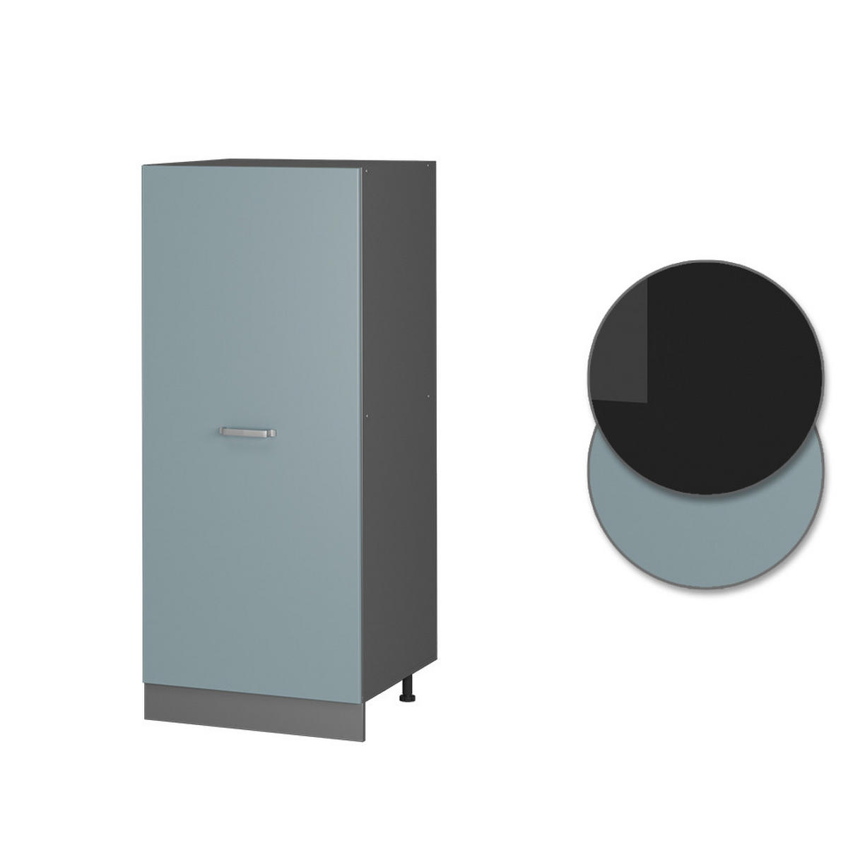 HOCHSCHRANK R-Line Blau-Grau 60 cm - Anthrazit/Blaugrau, Holzwerkstoff (60/143/57cm) - Vicco