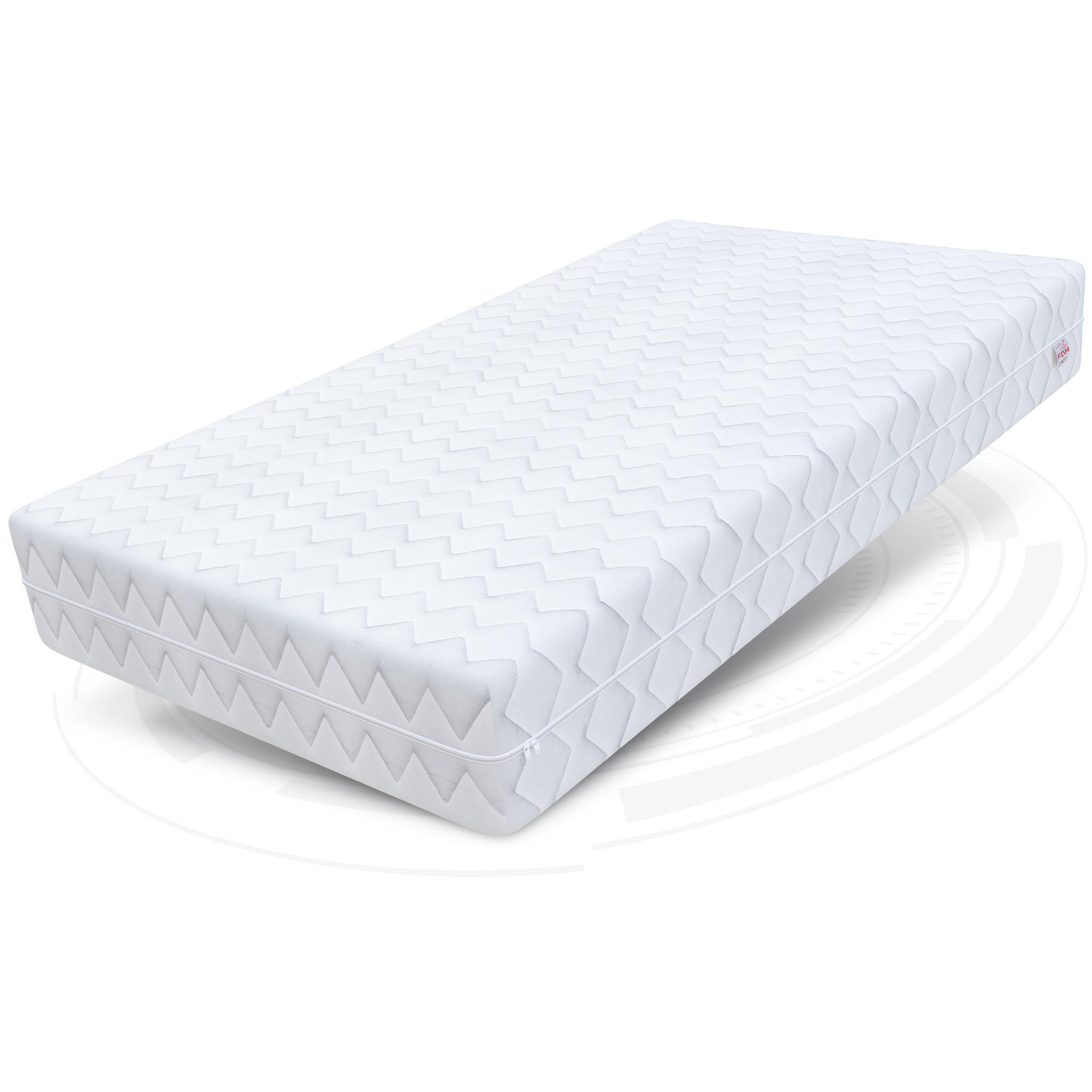 TASCHENFEDERKERNMATRATZE NATURAL MAX - Weiß, Textil (80/200cm) - FDM