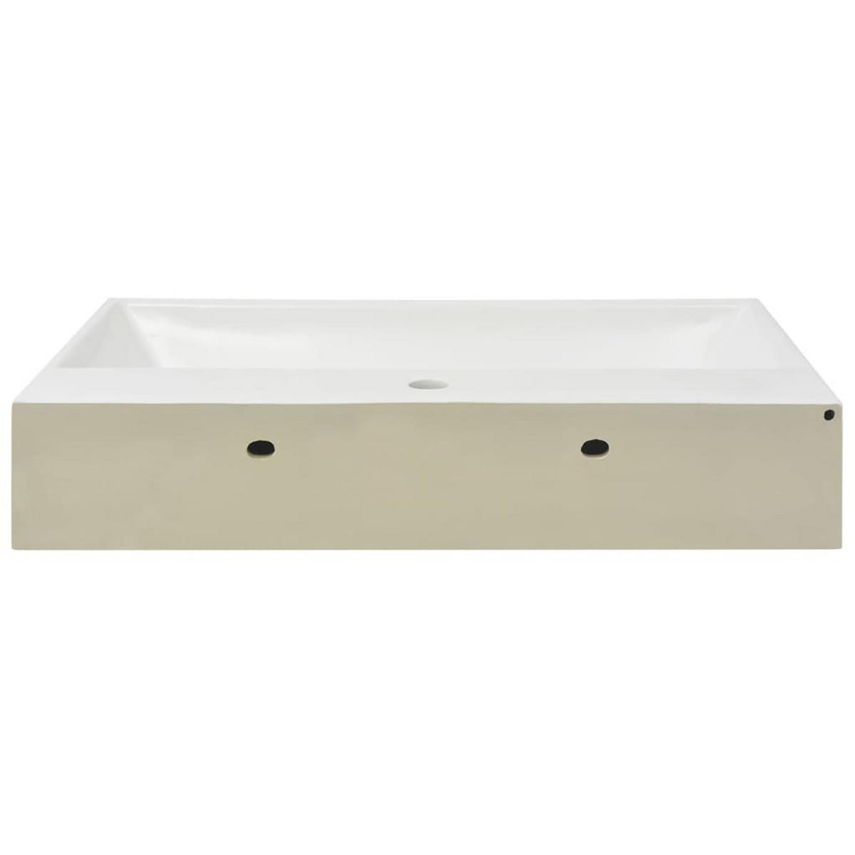 WASCHBECKEN Kutzer 76/42.5/14.5 cm - Weiß, Keramik (76/14.5/42.5cm) - Nettlife