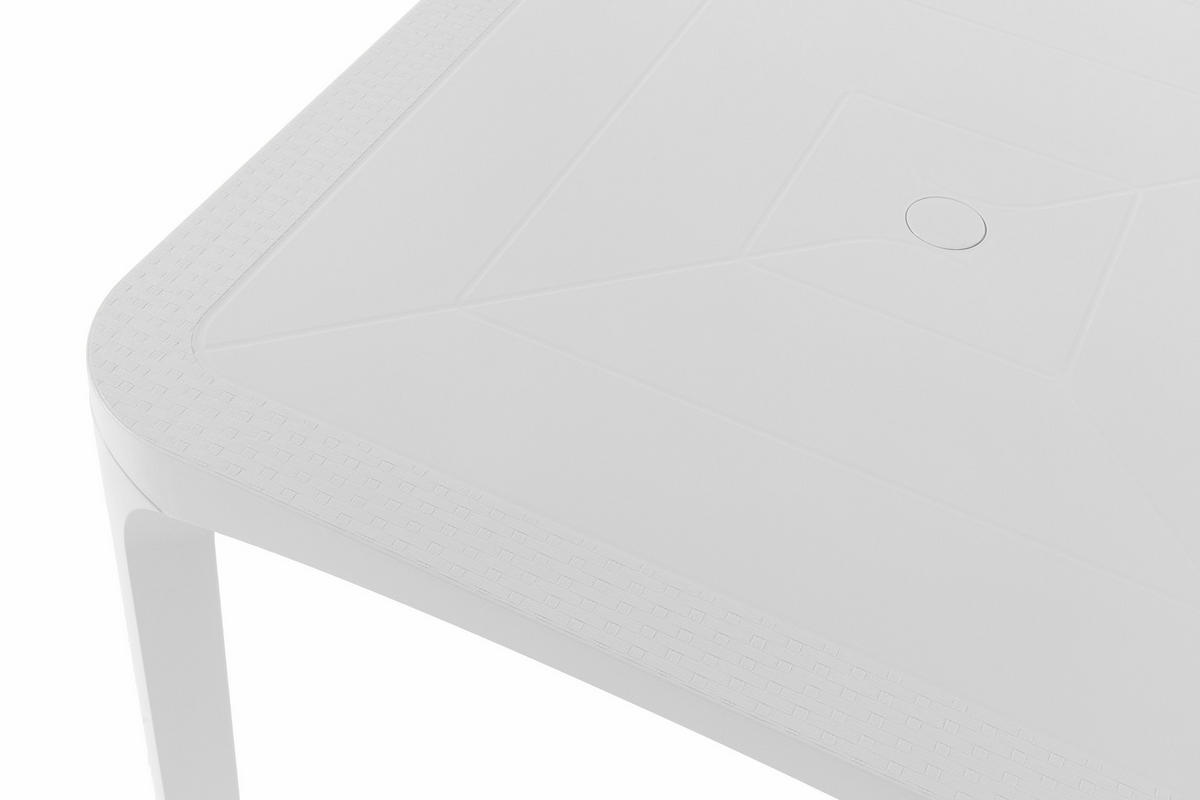 GARTENTISCH LEOPSI, Weiß - Weiß, Kunststoff (80/80/72cm) - KONSIMO®