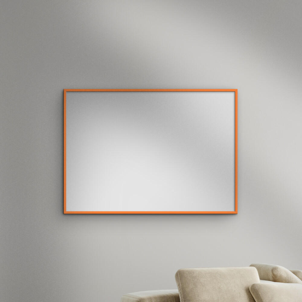 SPIEGEL - Orangenfarbenes Holz - Orange, Holz/Papier (21/29.7/2cm) - Poster&Frame