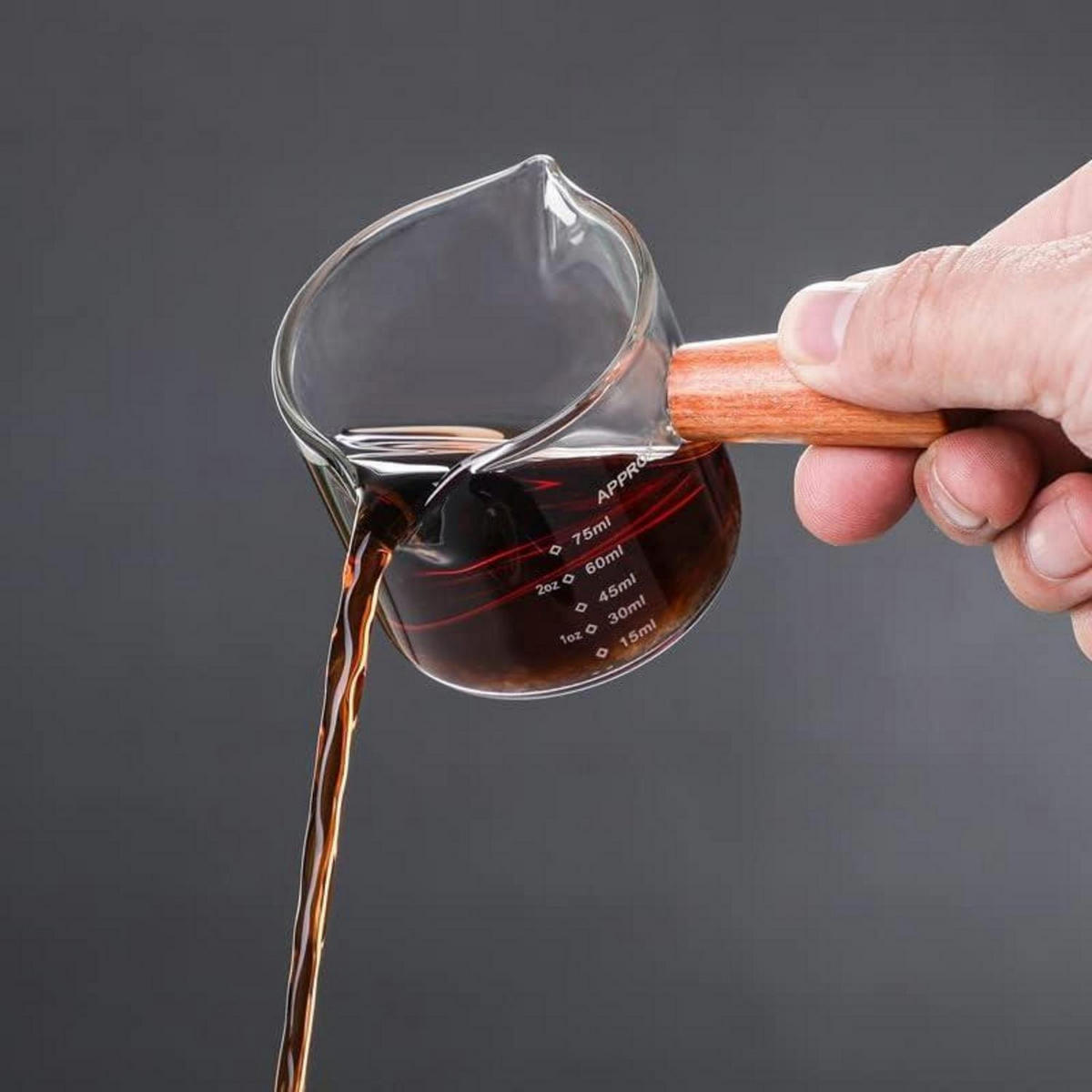 ESPRESSOGLAS mit Griff 75 ml Borosilikatglas - Transparent, Glas (0.075L)