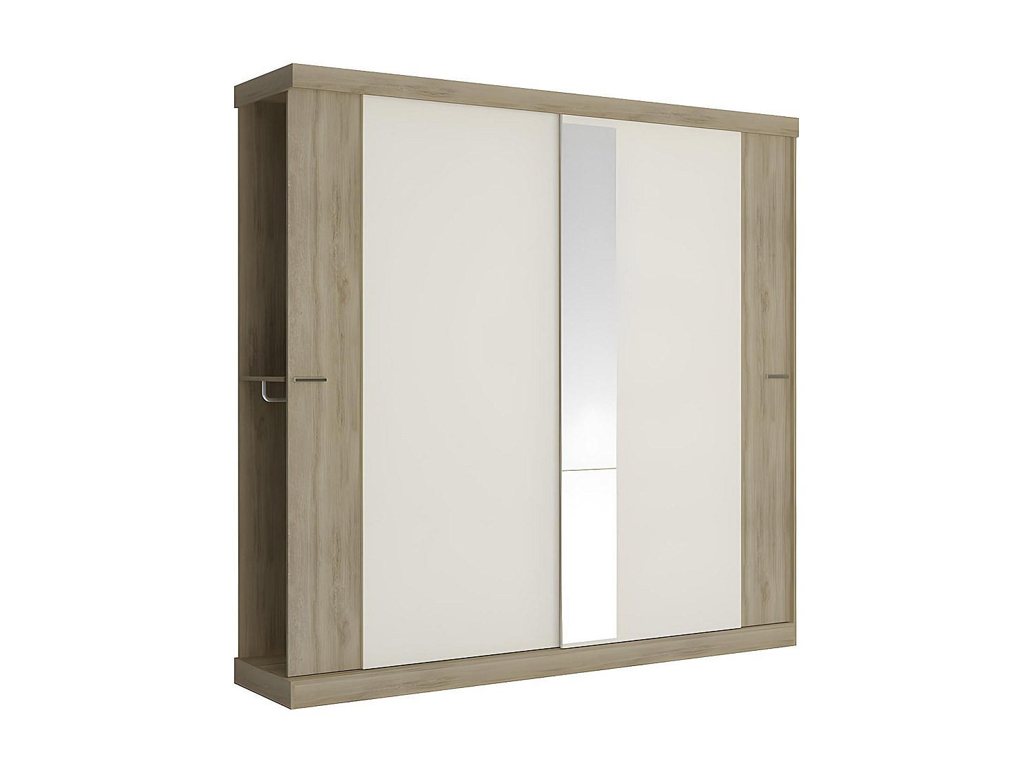 Vente-Unique Kleiderschrank Natur 231x219x51.8 cm