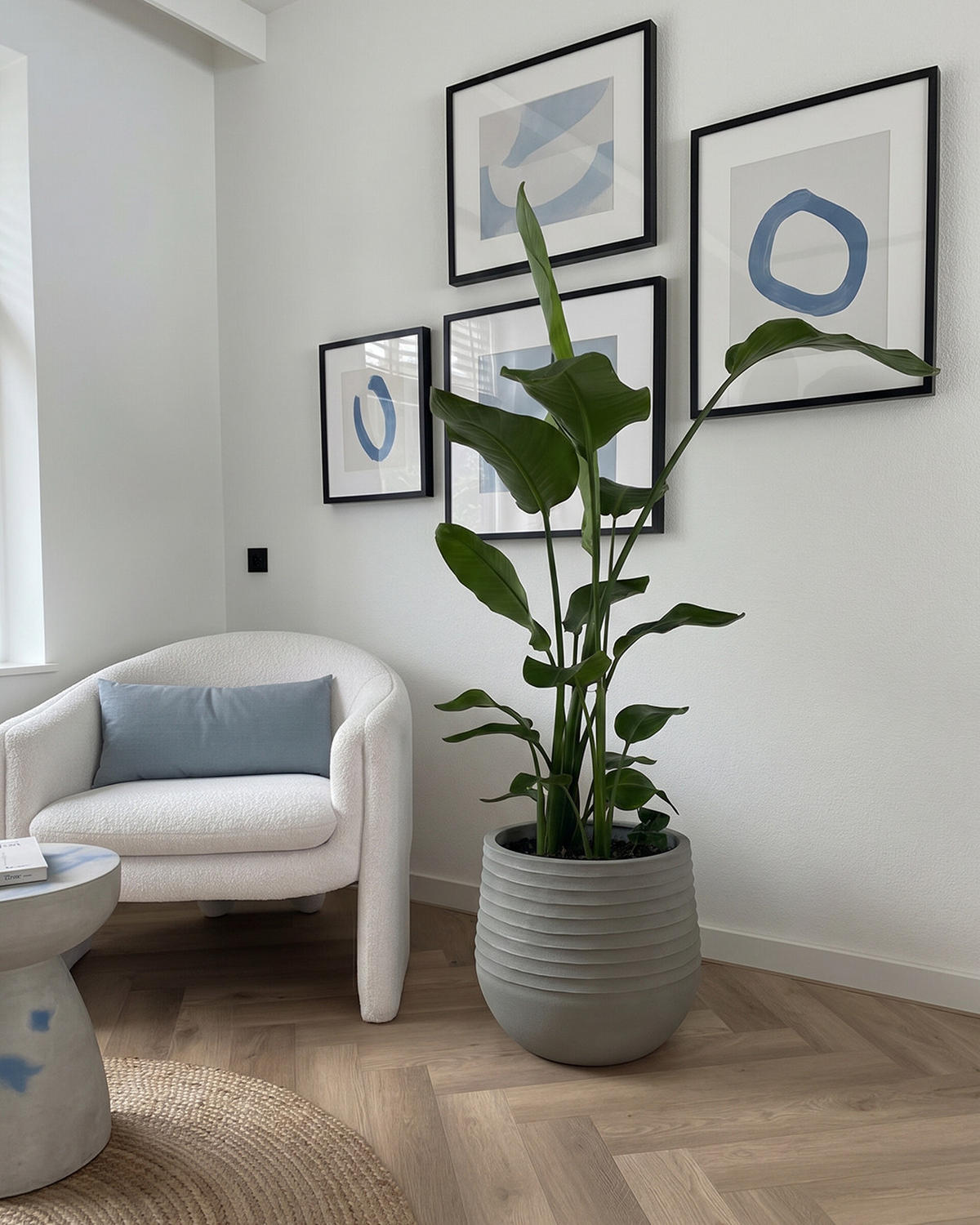 BLUMENTOPF Grau TERRA L 54x54x49 cm - Grau, Kunststoff (49cm) - Mazovia