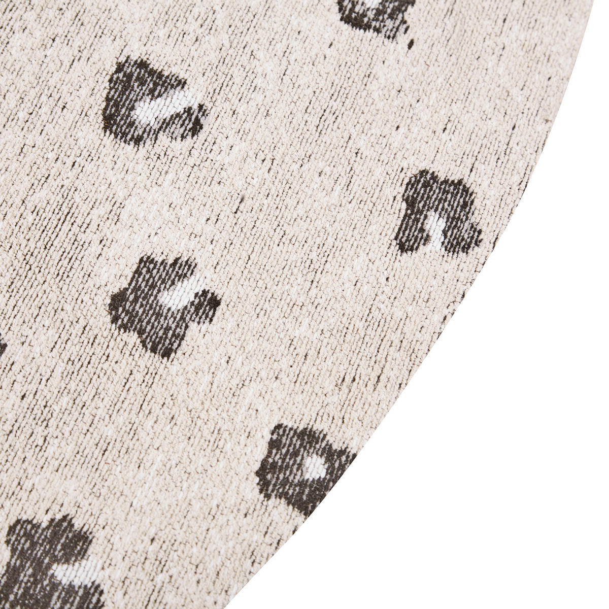 KURZFLOR-TEPPICH Afis 140/140 cm - Beige, Textil (140/140cm) - Beliani