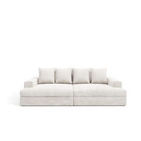 SOFA 4-Sitzer Cord beige - Beige, Textil (167/42/272cm) - Furnisell