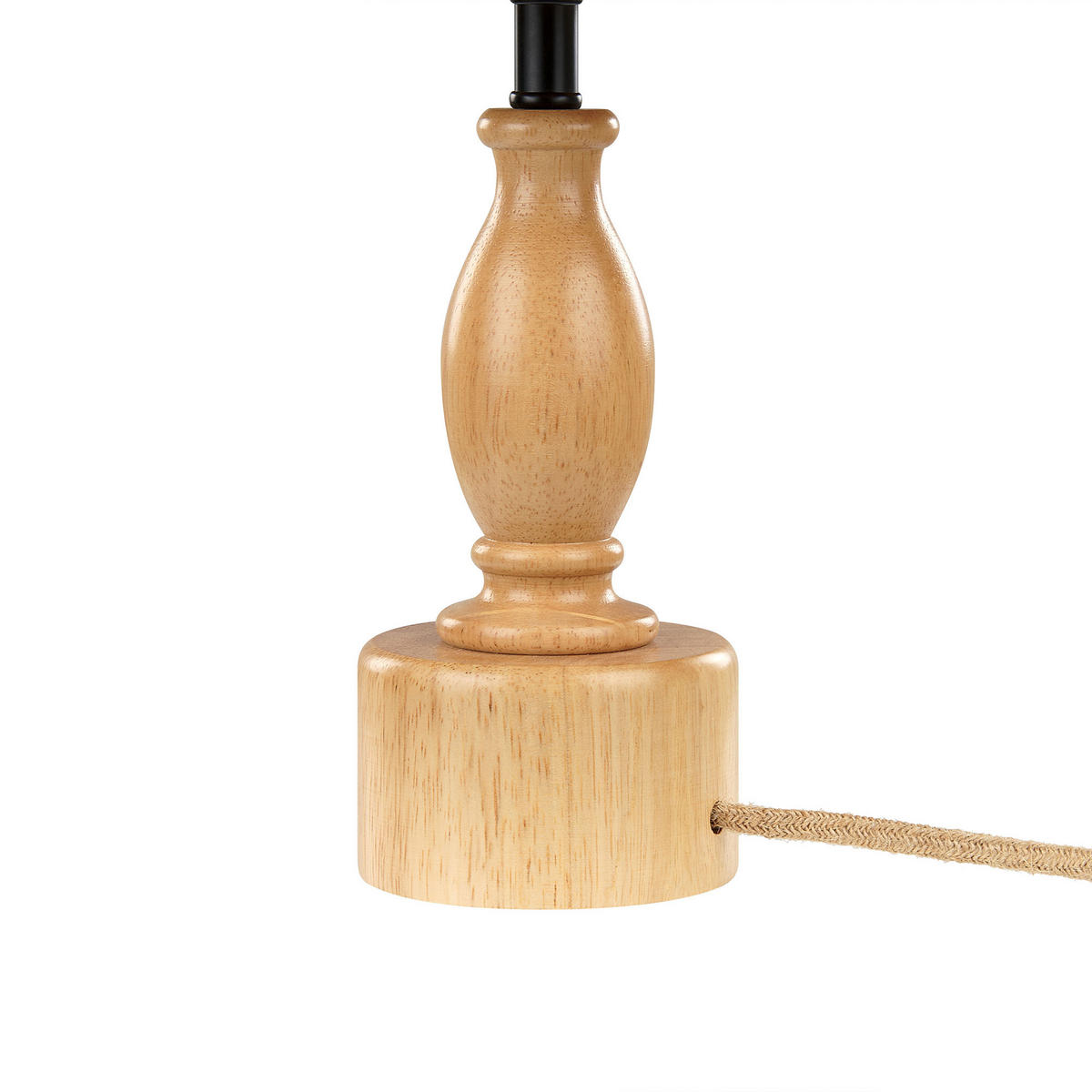 TISCHLAMPE Morona 20/20/41 cm - Naturfarben, Holz (20/20/41cm) - Beliani