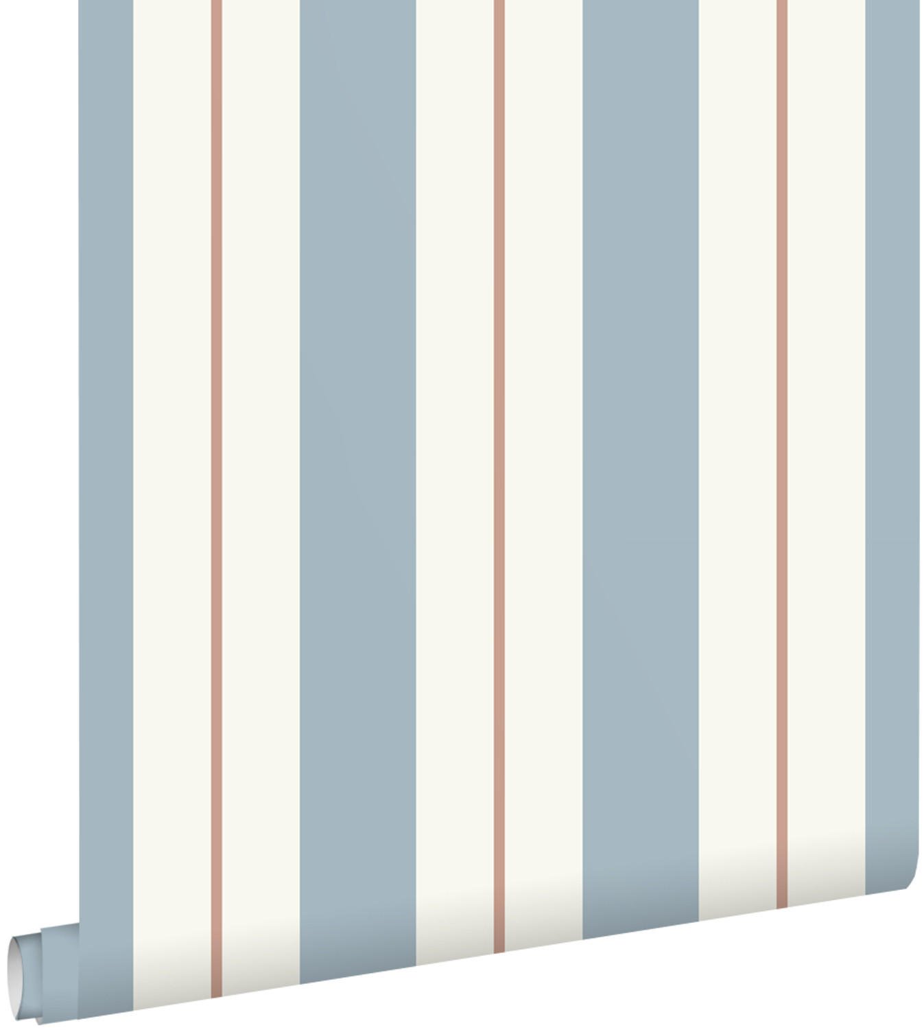 TAPETE Streifen 0.53 x 10.05 m - Weiß, Papier (53/0.1cm) - ESTAhome