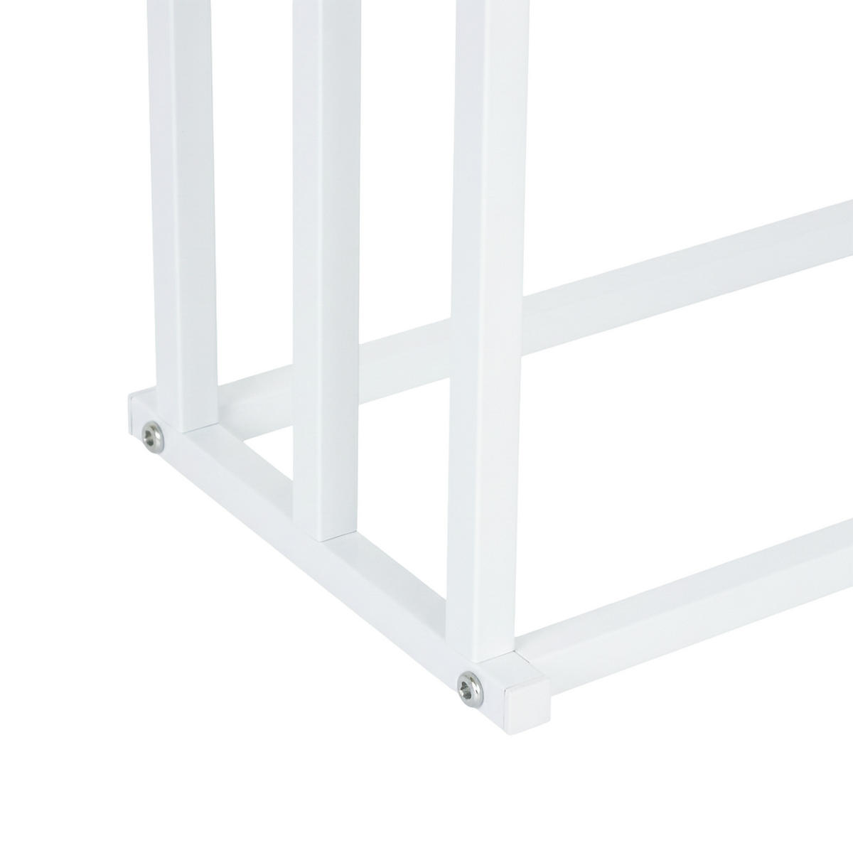 HANDTUCHSTÄNDER - Weiß, Metall (44/86/21cm) - Relaxdays