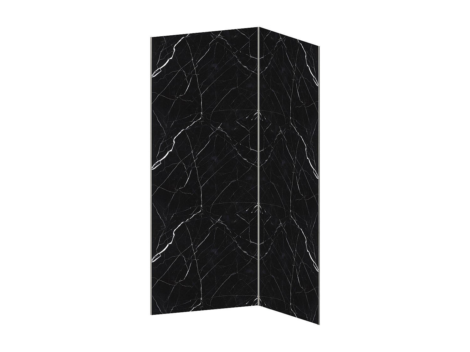 Vente-Unique Wandpaneele Schwarz 120x210x90 cm