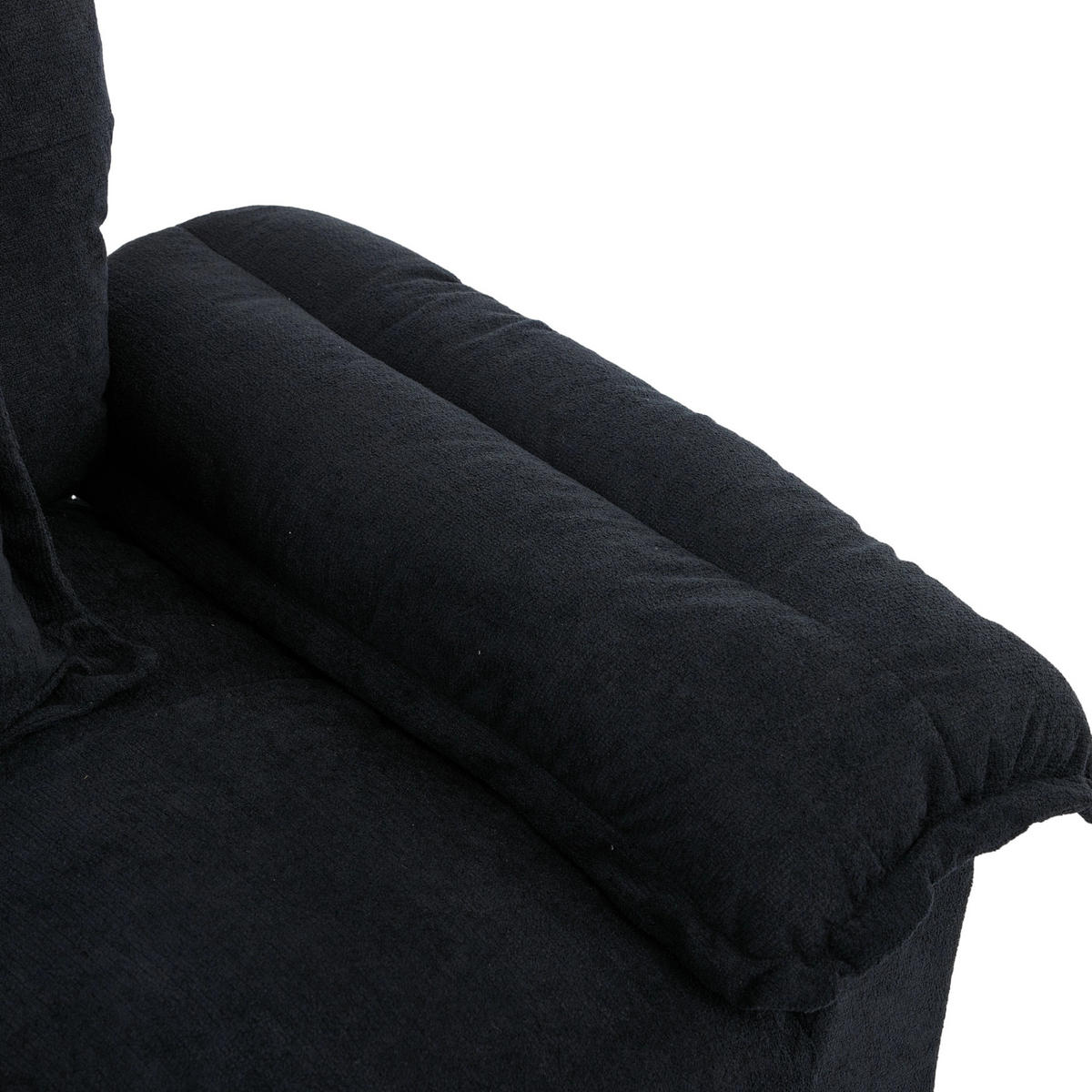SESSEL DE-35187 360° drehbar Schwarz - Schwarz, Metall (84/96/116cm) - ComfortXL