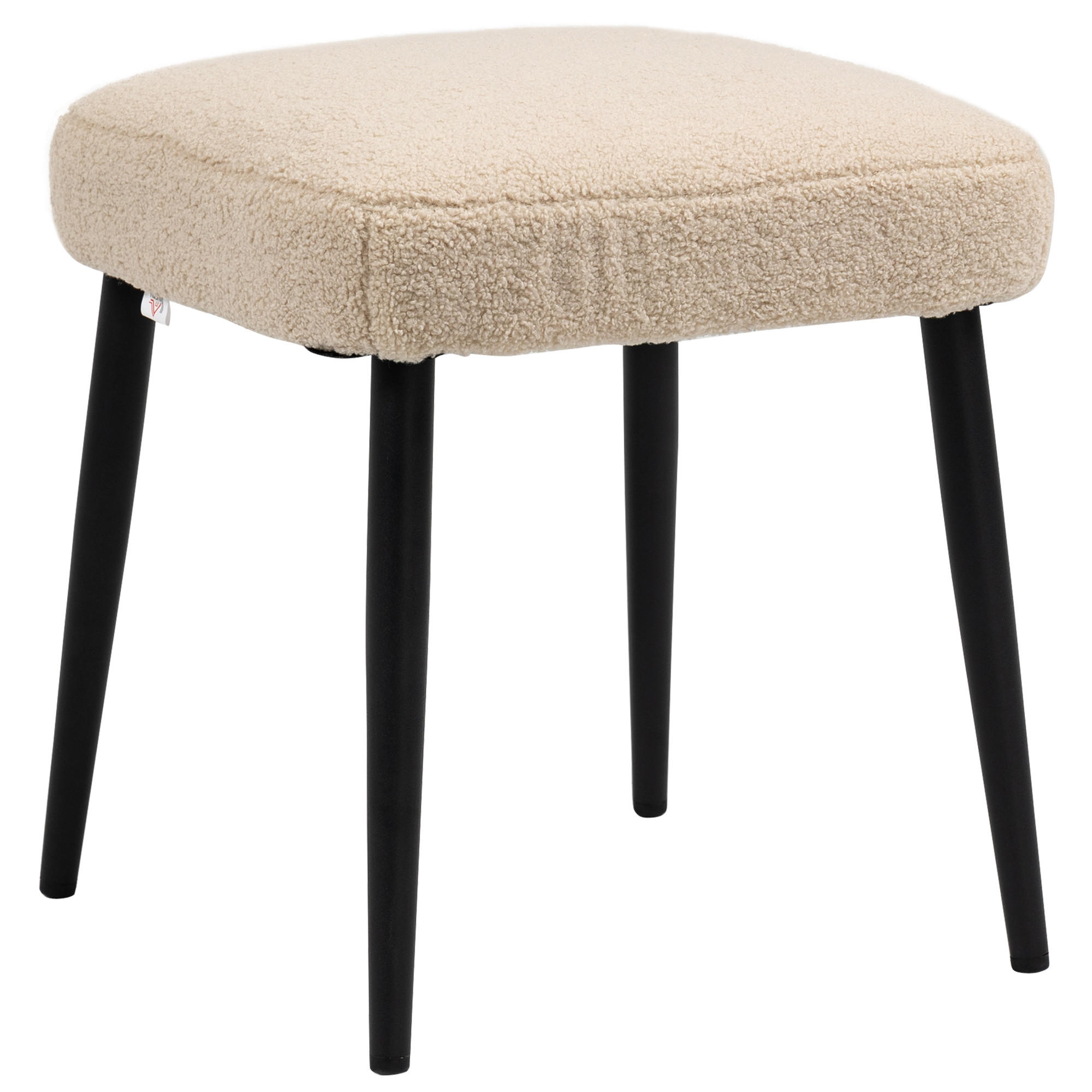 FUSSHOCKER, Sitzhocker, Fußstütze, Beige - Beige, Kunststoff (42/47/42cm) - HOMCOM