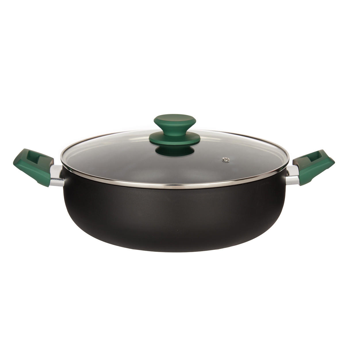 TOPF aus Aluminium 41,5/28/15 cm - Schwarz, Metall (28cm) - Kinvara