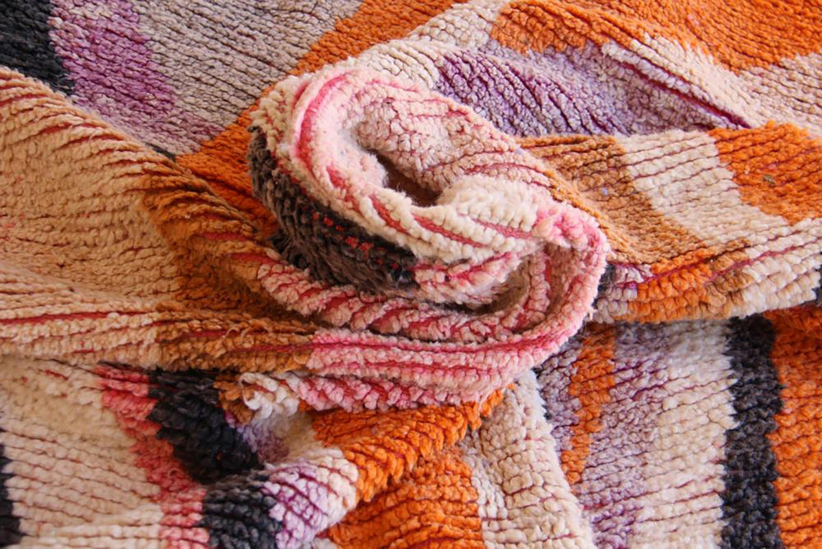 BERBERTEPPICH aus Marokko aus reiner Wolle mehrfarbig - Multicolor, Naturmaterialien (173/284cm) - AFK Living