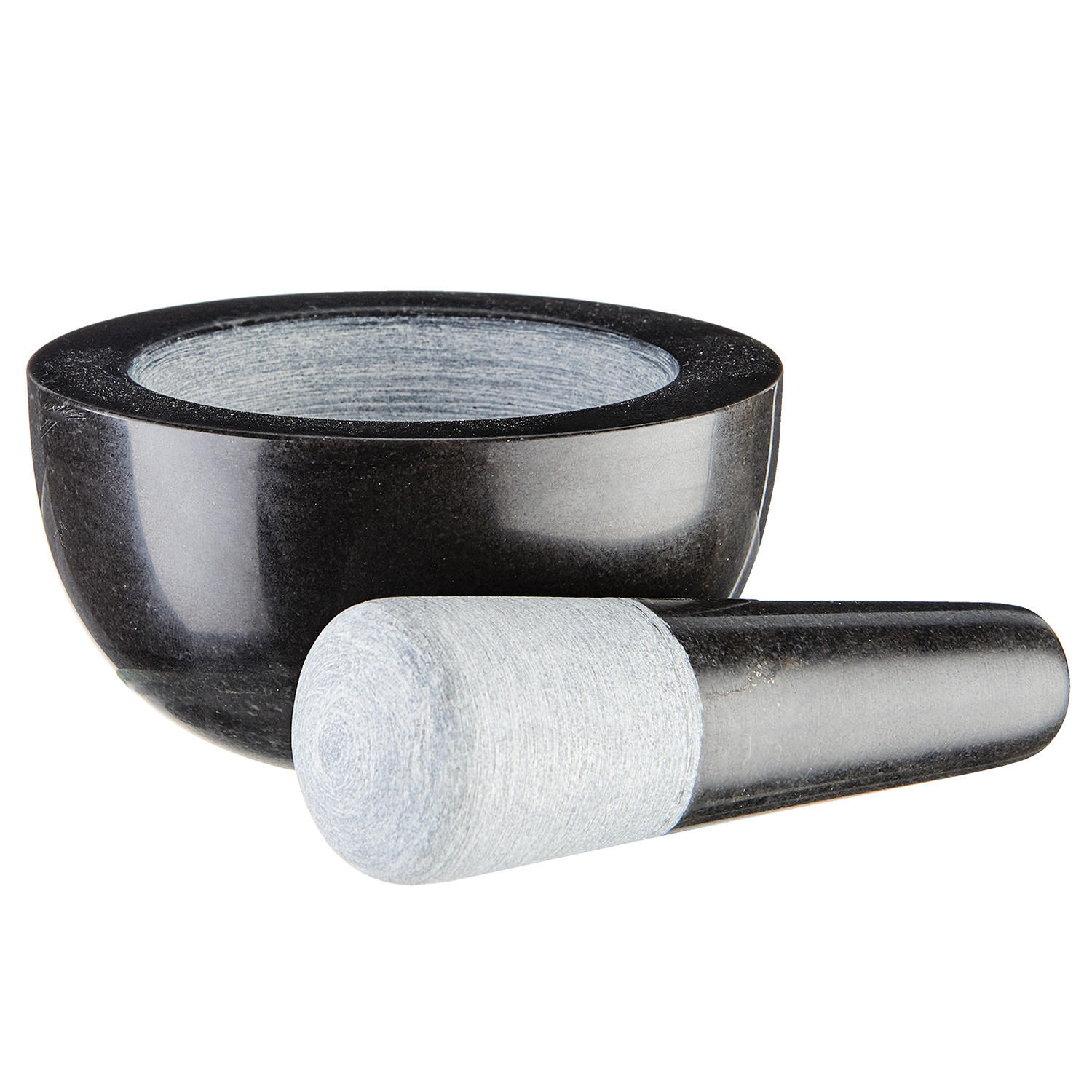 MÖRSER-SET (2-teilig) Stonehenge - Grau, Stein (9/4.6/4.6cm) - Butlers