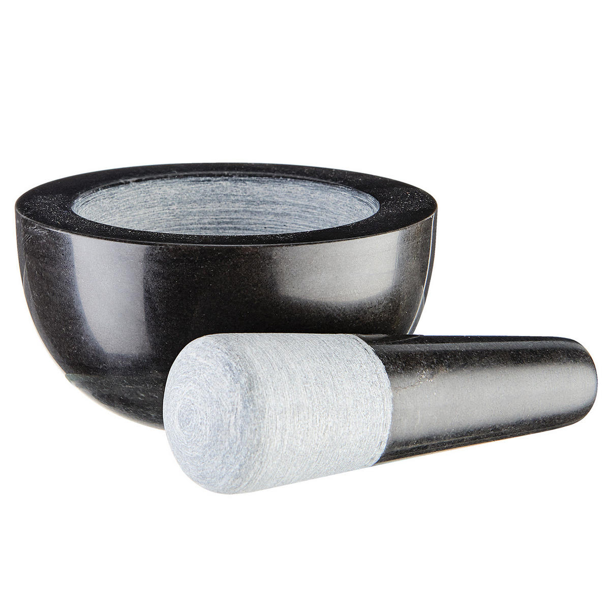 MÖRSER-SET (2-teilig) Stonehenge - Grau, Stein (9/4.6/4.6cm) - Butlers