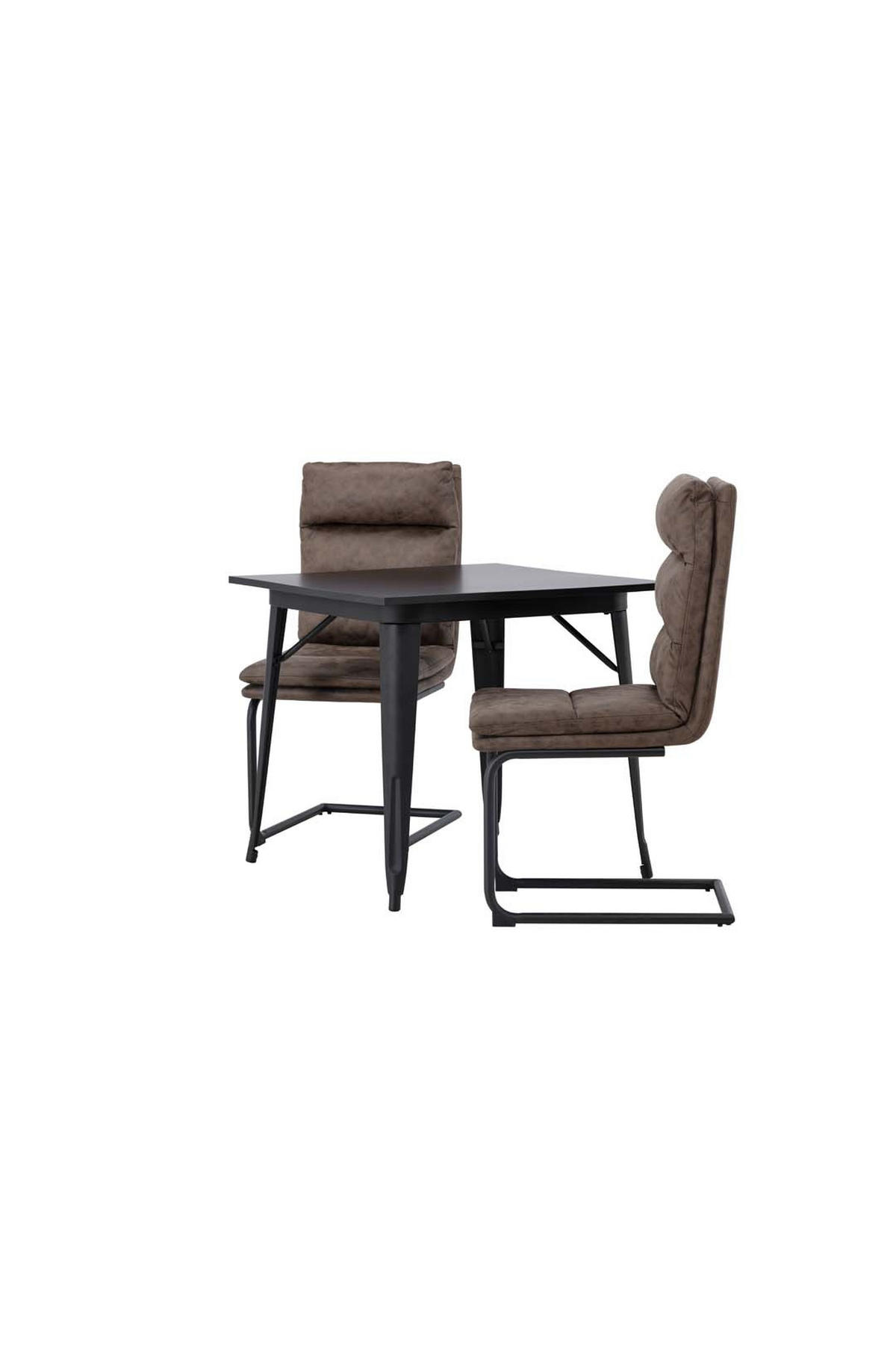 TISCHGRUPPE Schwarz - Schwarz, Holzwerkstoff (80/75/80cm) - ebuy24