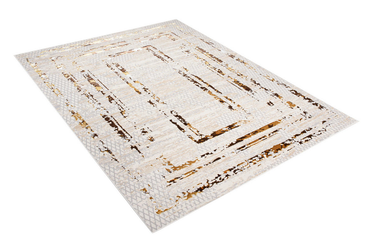 TEPPICH GOLDEN Creme 160/230 cm - Creme, Kunststoff (160/230cm) - Tapiso