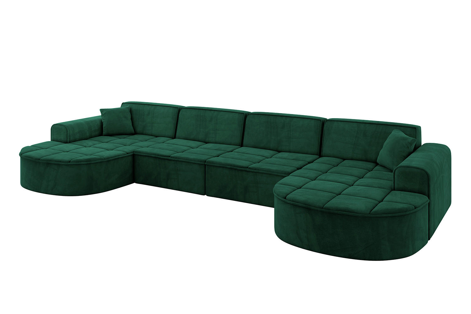 Altdecor Wohnlandschaft Grün 388x79.5x171 cm