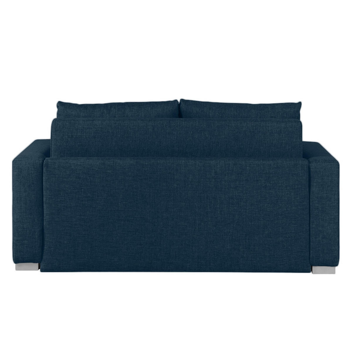 SCHLAFSOFA - Blau/Silberfarben, Textil (153/90/90cm) - home24