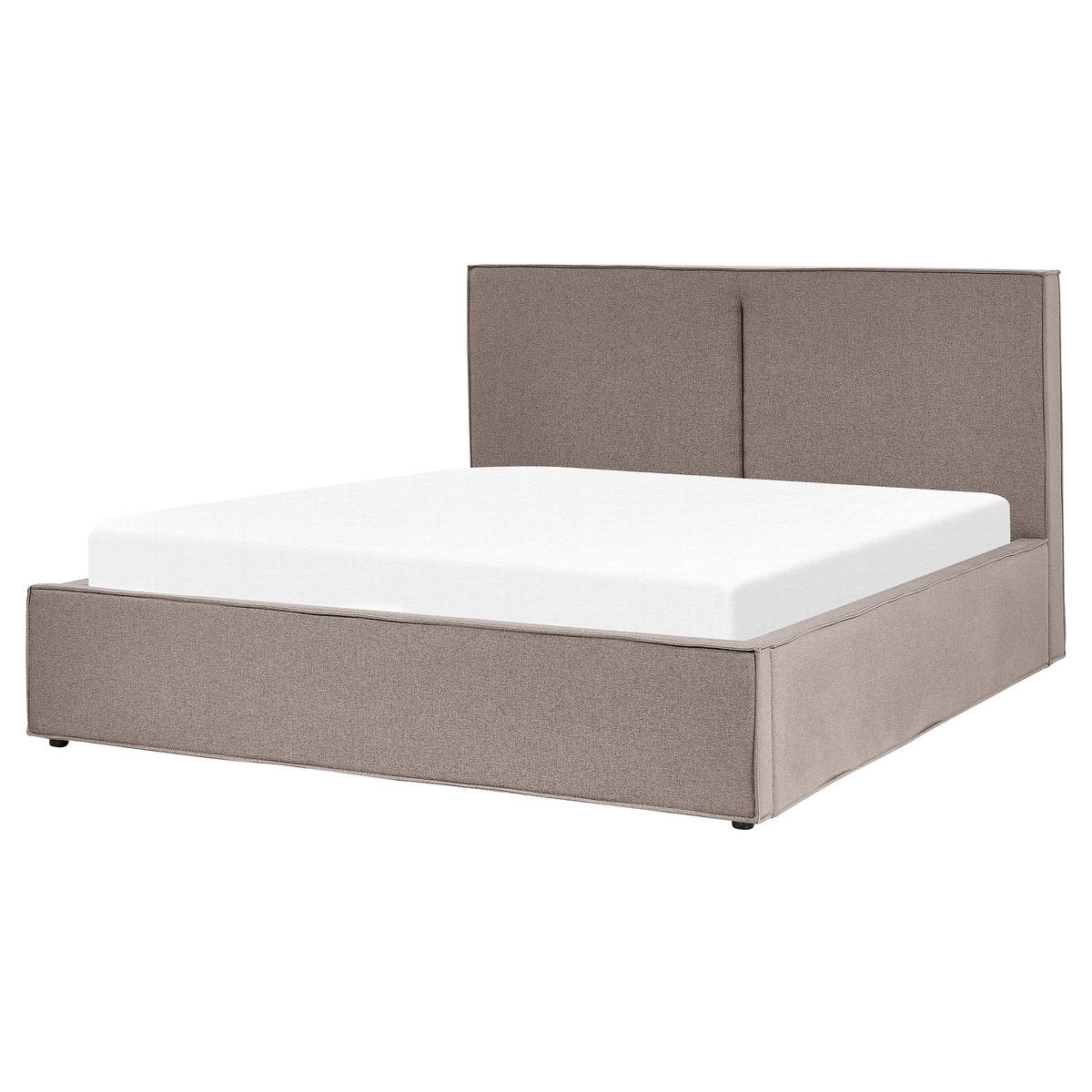 POLSTERBETT 160/200cm Taupe Moissac - Taupe, Textil (160/200cm) - Beliani