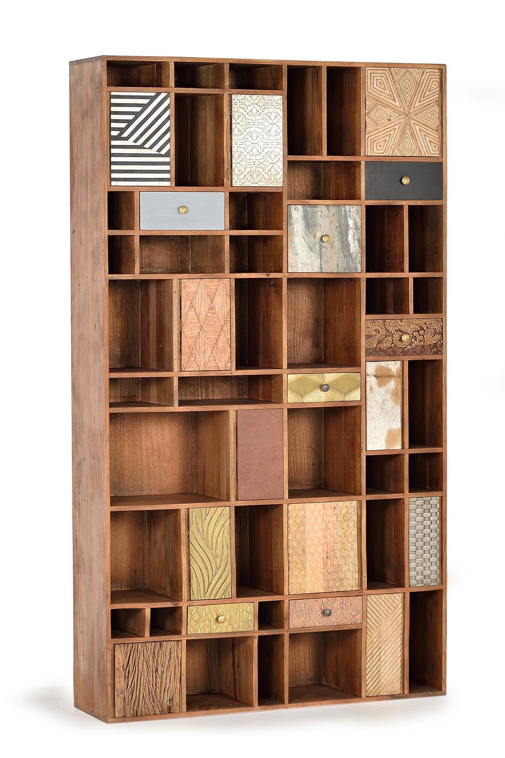 BÜCHERREGAL aus Mangoholz - Braun, Holz (115/200/30cm) - Giner y Colomer