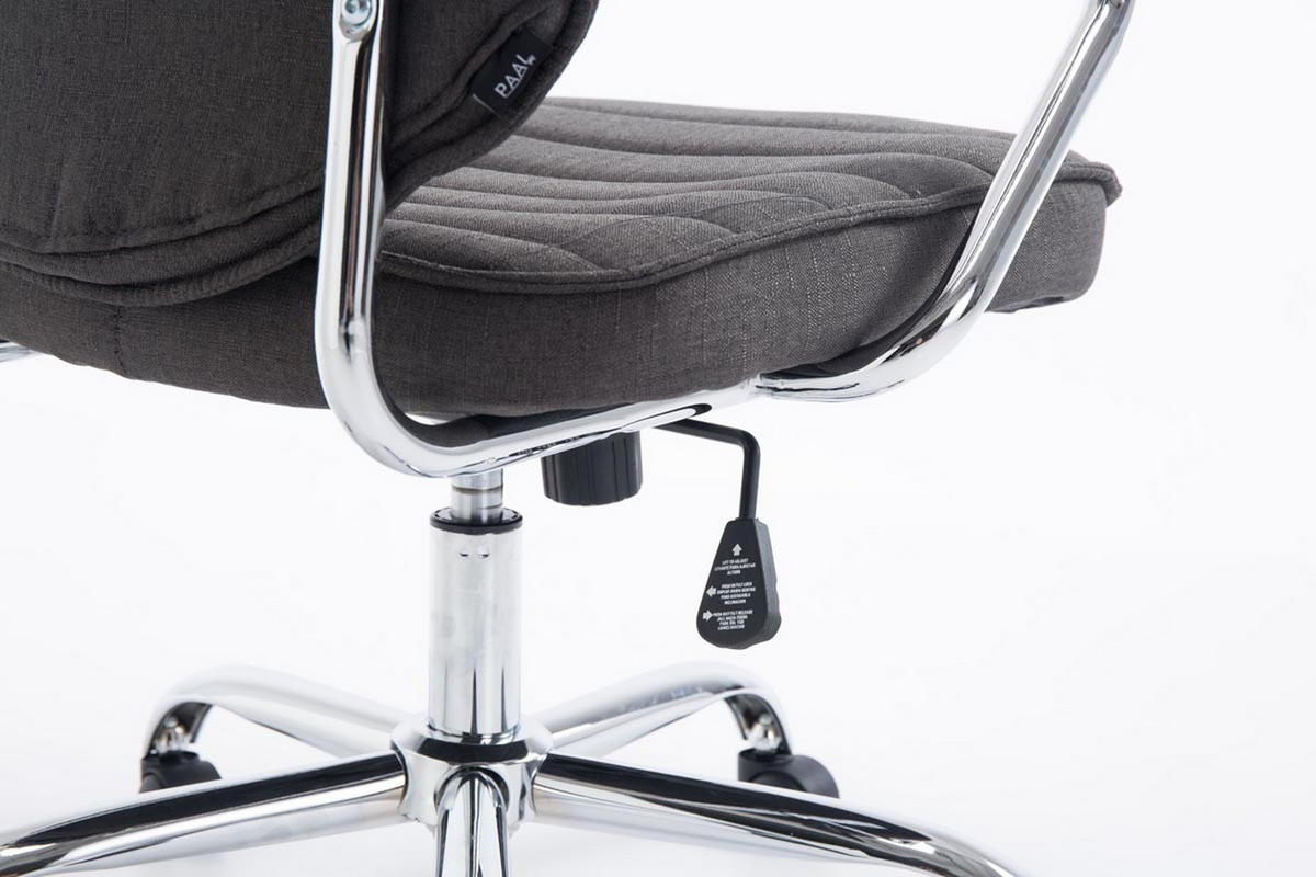 BÜROSTUHL Rocket Stoff Dunkelgrau - Dunkelgrau, Textil/Metall (60/128/67cm) - TPFLiving