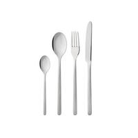 BESTECK-SET Still 16-tlg., 18/8 Edelstahl - Silberfarben, Metall - GENSE