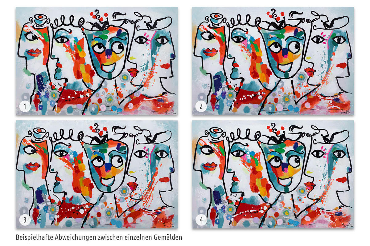 ÖLGEMÄLDE 90/60 cm - Gelb/Silberfarben, Holz/Textil (90/60cm) - KUNSTLOFT