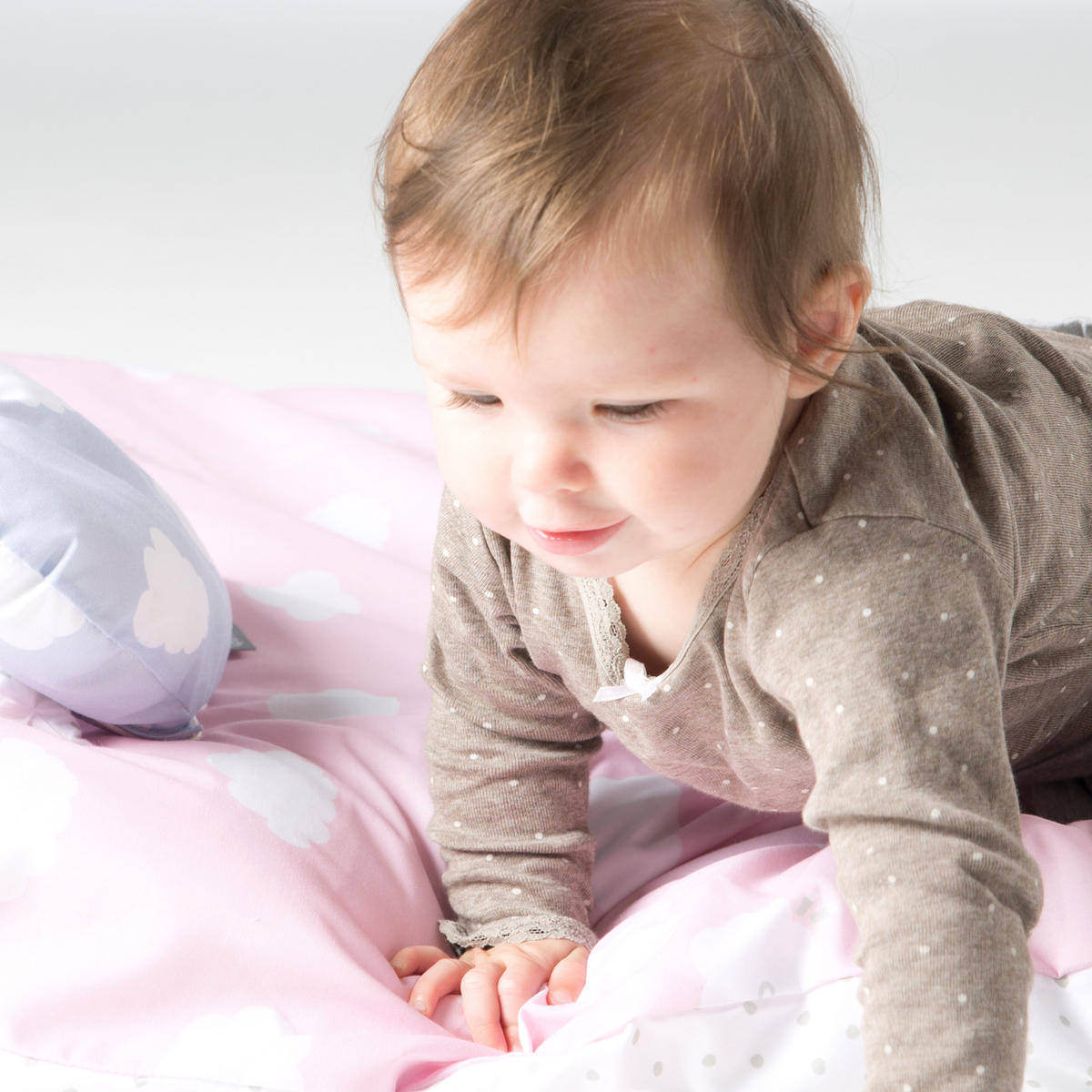 BABYBETTWÄSCHE Kleine Wolke rosa 100 x 135 cm - Rosa, Textil (100/135cm) - Roba