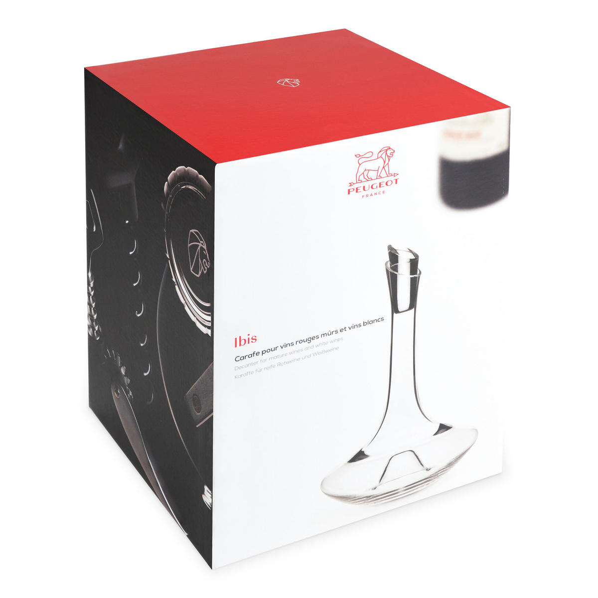 DEKANTER Ibis 750ml Mundgeblasenes Glas - Transparent, Glas (0.8L) - PEUGEOT