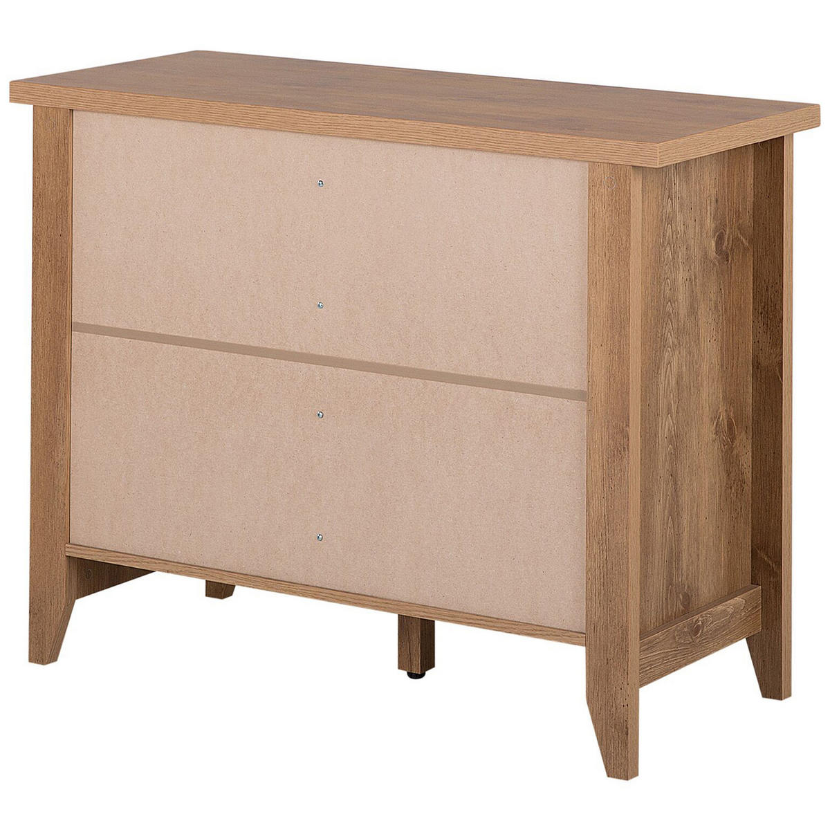 SIDEBOARD se 2 dveřmi Hnědý Agora - hnědá, kompozitní dřevo (99/80/43cm) - Beliani