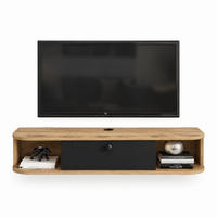 TV-ELEMENT Ibarra 120 cm Schwarz Oud - Schwarz/Braun, Holzwerkstoff (120/23.4/29.6cm) - Decorotika