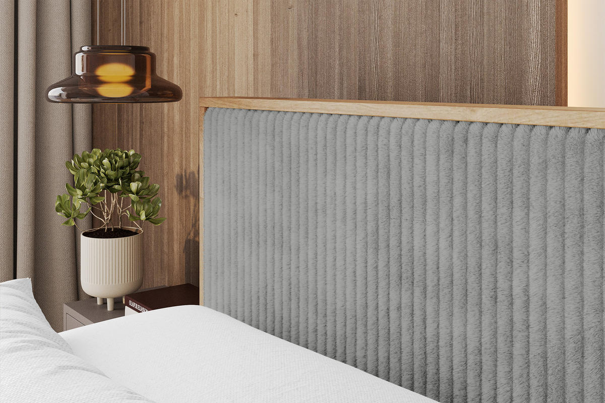 BOXSPRINGBETT LOLLI9 -Z-KING 180x200 - H3/H4 Grau - Grau, Holzwerkstoff (180/200cm) - ALTDECOR