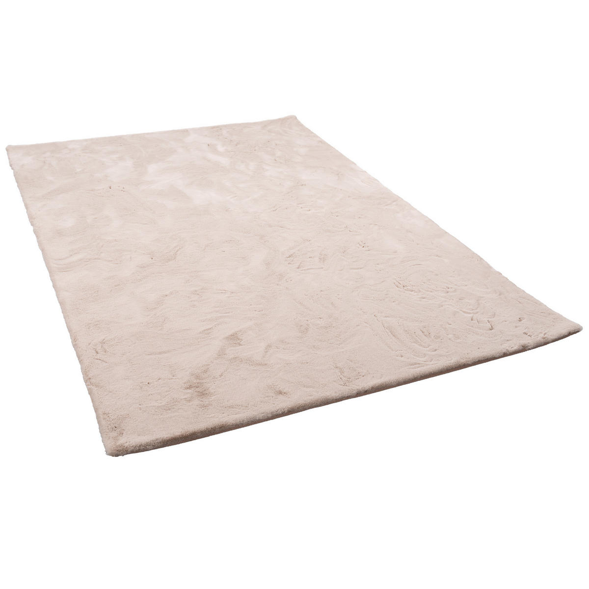 FELLTEPPICH LUXUS SUPER SOFT PLUSH - Beige, Textil (120/170cm) - Pergamon