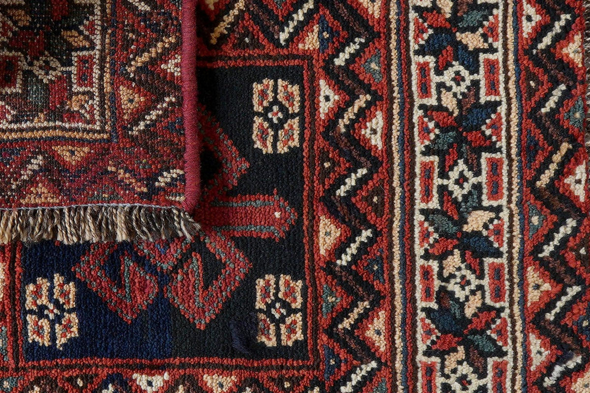 ORIENTTEPPICH handgeknüpft Gashgai Blau 63/60 cm Schurwolle - Blau, Textil (60/63cm) - Looma