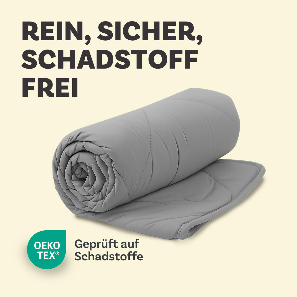 SOMMERBETT Steppbett leicht Taupe 135x200 cm - Taupe, Textil (135/200cm) - Bestlivings